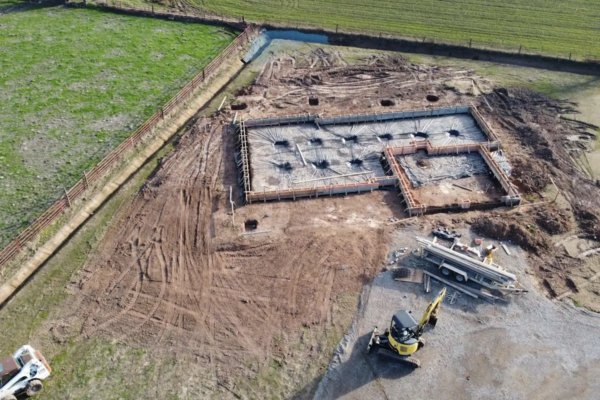 Foundation excavation